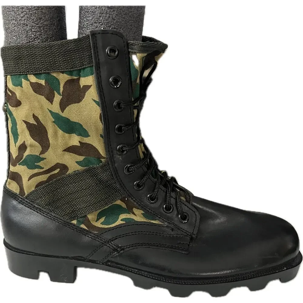 Vintage KOREA MADE US Military Vietnam Jungle Combat Boots Size 15R UNUSED